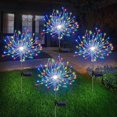 thumbnail image 1 of 1/2/4Pcs Solar LED Firework Fairy Light Outdoor Garden Decoration Lawn Pathway Light For Patio Yard Party Christmas Wedding, 1 of 7