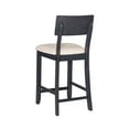 thumbnail image 5 of Linon Jordan Wood 25.5" Counter Stool in Dark Charcoal Gray, 5 of 13