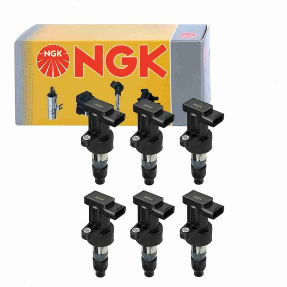 6 pc NGK 48924 Ignition Coils for 178-8472 2505-306719 36-8086 921-2084 C2S 11480 C2S 42673 C2S 7928 C2S11480 C2S42673 C2S7928 E915 GN10327 IC555 UF-435 UF435 XR8 22478 XR822478 Spark Plug Wire Boot