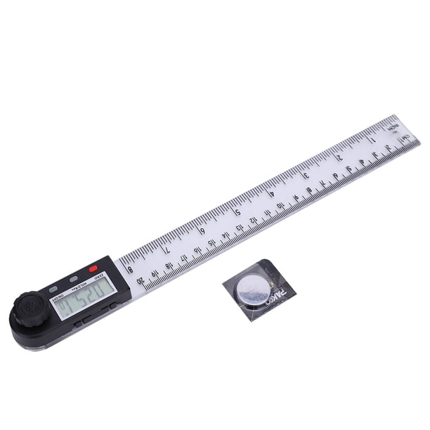 Regla de ángulos digital, transportador, medidor, pantalla digital, goniómetro de plástico ZX PD290
