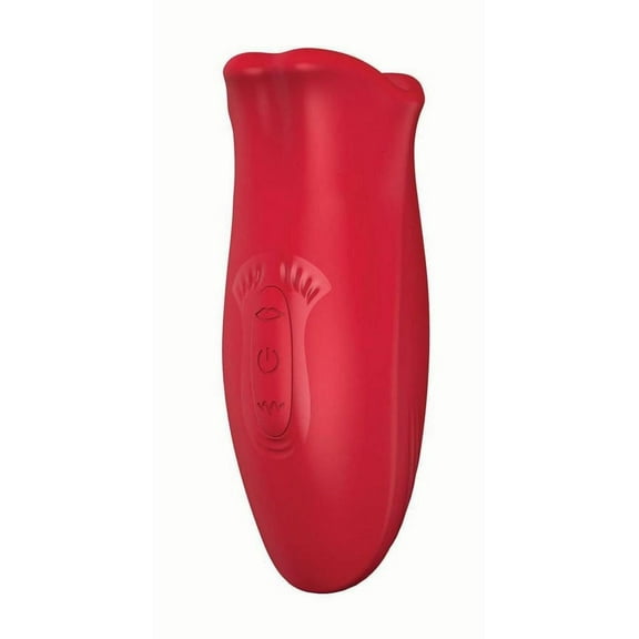 Nasstoys Clit-Tastic Tongue Licking Lover Rechargeable Silicone Cilitrol Vibrator, Red
