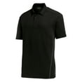 thumbnail image 5 of Mens Contrast PosiCharge Polyester Tough Polo Black/ Heather Grey Medium, 5 of 8
