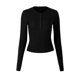 thumbnail image 4 of Henry-Camiseta deportiva ajustada de Modal para mujer, traje de Yoga ajustado de manga larga para correr, camisetas básicas para Fitness, prendas de vestir para correr, 4 of 6