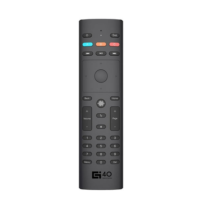 G40S Smart Voice Air Mouse Giroscopio de 6 ejes Control remoto de mano Aprendizaje por infrarrojos C Irfora Control remoto inteligente