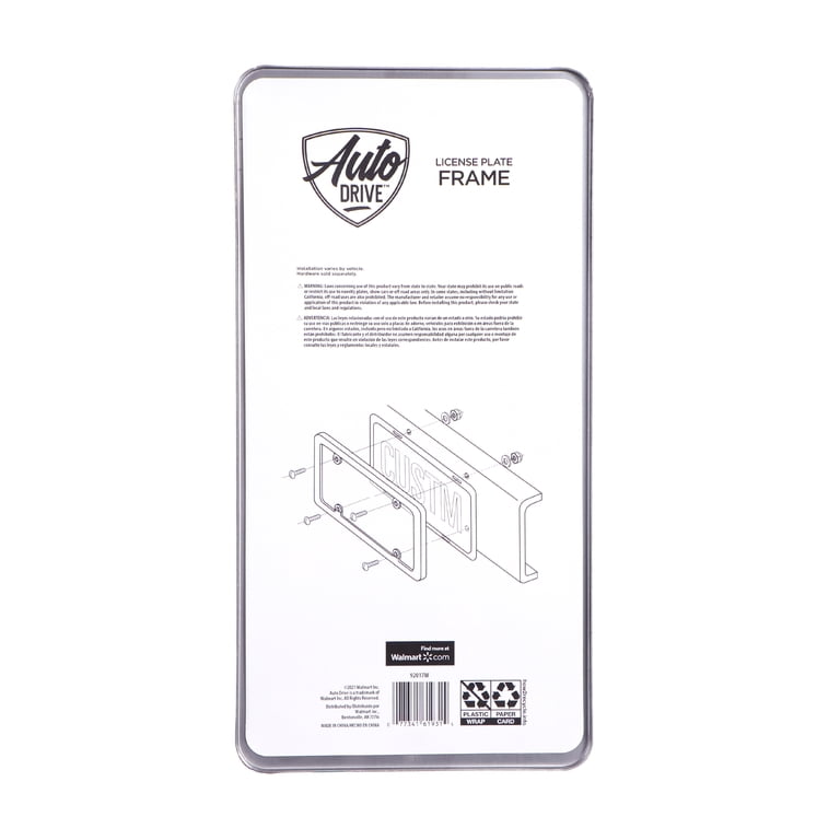 Auto Drive Stainless Steel License Plate Frame photo 3