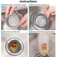 thumbnail image 5 of Kitchen Sink Strainer Trash Bag,Casewin 100 PCS Sink Strainer Filter Mesh Bag, Kitchen Sink Trash Mesh Bag, Disposable Anti-Clogging Elastic Sink Strainer Filter Bags, Fits all Sizes of Sink Strainer, 5 of 8