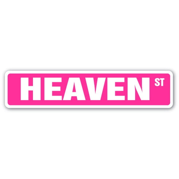 HEAVEN Street Sign Childrens Name Room Sign | Indoor/Outdoor |  36" Wide