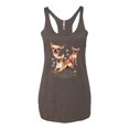 thumbnail image 2 of Wild Bobby, If It's Not a Chihuahua It's Just a Dog Gift, Women Tri-Blend Racerback Tank Top, Brown, Small, 2 of 4
