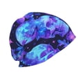 thumbnail image 3 of Xecao Skull flower star sky Print Knit Hat,Winter Beanie for Men Women, Beanie Soft Warm Ski Stocking Cuffed Cap, 3 of 7