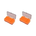 thumbnail image 1 of Greeniant 2 uds caja de señuelos de pesca caja de señuelos cajas de almacenamiento organizador accesorios herramienta útil gran capacidad Pescar Naranja, 1 of 6