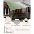 thumbnail image 4 of Sun Shade Sail 8'x10' Sage Green Grey Wood Grain Rectangle Sun Shade Sails Canopy Waterproof Farm Wooden Outdoor Sunshades Sand UV Block Cover Shades Cloth for Patio Backyard Garden Deck Porch Lawn, 4 of 9