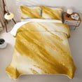 thumbnail image 2 of Homewish Abstract Artwork Quilt King,Gold Stone Pattern King Coverlet Set,3pcs, 2 of 7