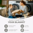 thumbnail image 4 of BNM Diamond Cotton Blanket, Throw, Platinum, 4 of 12