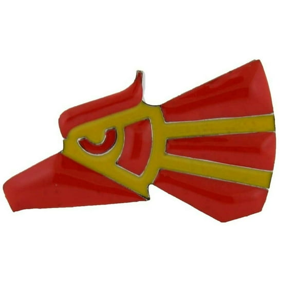 Hecho en Mexico Belt Buckle Big Red Yellow Eagle Die cut Cowboy Vaquero Mexican