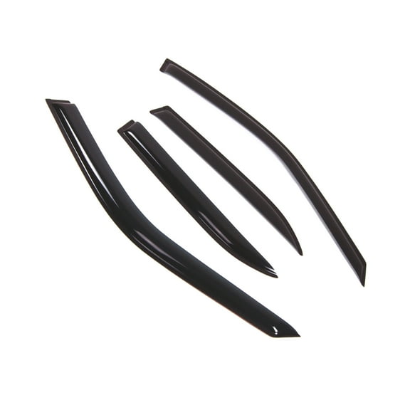 Tuningpros WD2-491 Outside Mount Window Visor Deflector Rain Guard Dark Smoke 4 Pcs Set For 1992-1998 BMW 318i 320i 323i 325i