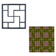 thumbnail image 2 of 1*Paving Mold, Kaireo Diy Silicone Mould, Floor Tile Paving Mold, Epoxy Silicone Mold, Cement Floor Modeling Tool Diy Tile Paving 40*40Cm, 2 of 8