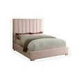 thumbnail image 3 of Meridian Furniture Becca Metal and Velvet Full Bed in Pink, 3 of 3