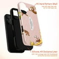 thumbnail image 4 of Pink Striped Cute Curious Monkey Phone Case, 1 Corinthians 16:14 Bible Verse Protective Cover for iPhone 17-11 All Models, 4 of 6