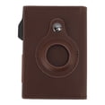 thumbnail image 1 of Tarjetero de identificación con tecnología de seguimiento RFID Carteras Estuche de bolsillo para mujeres Hombres Viajes Café, 1 of 10