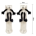 thumbnail image 6 of 1 Pair Holding Hands Socks with 3D Doll Super Soft Sweat Absorption Breathable Funny Couple Magnetic Mid-tube Socks, 6 of 8