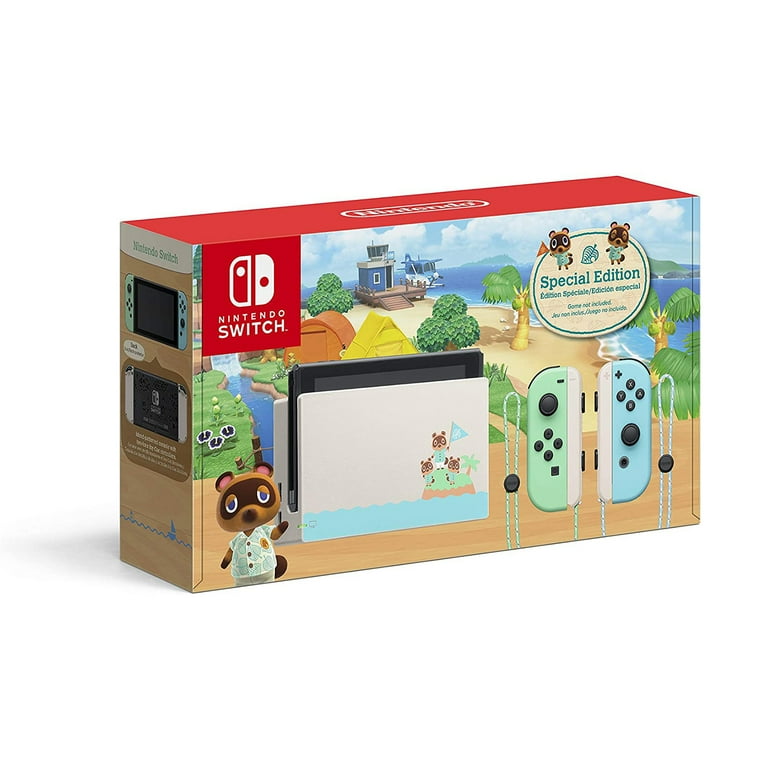 Nintendo Switch Animal Crossing New Horizons Edition with Razer Kraken Multi Platform Wired Gaming Headset and 6Ave Cleaning Kit