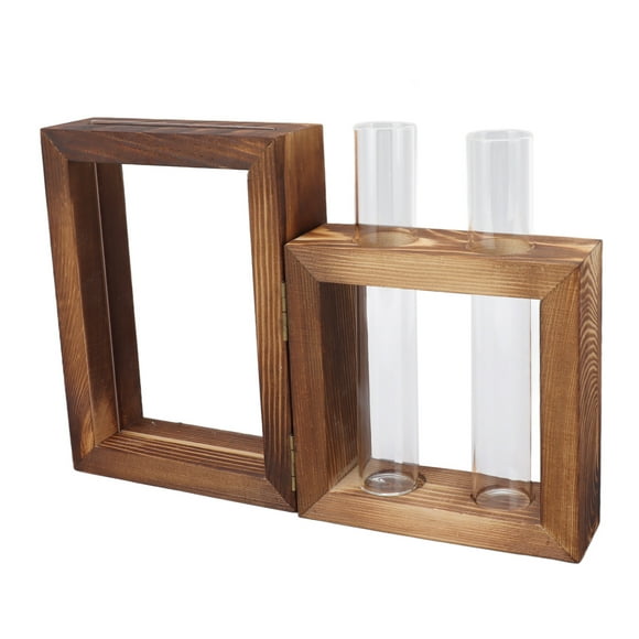 Plant Propagation Station, Decorative Fashionable Elegant Wood Stand Tube for Pit Vines