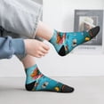 thumbnail image 2 of Naloa Whimsical Cats and Flowers Scene Ankle Socks for Women Non Slip Socks No Show Socks Classic Low Cut Casual Socks Casual Socks, 2 of 7
