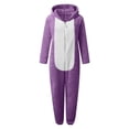 thumbnail image 4 of WOYY Toddler Girls Hooded Onesie Cute Soft Warm Zipper Jumpsuit Romper, Sizes 4-5T, 4 of 4
