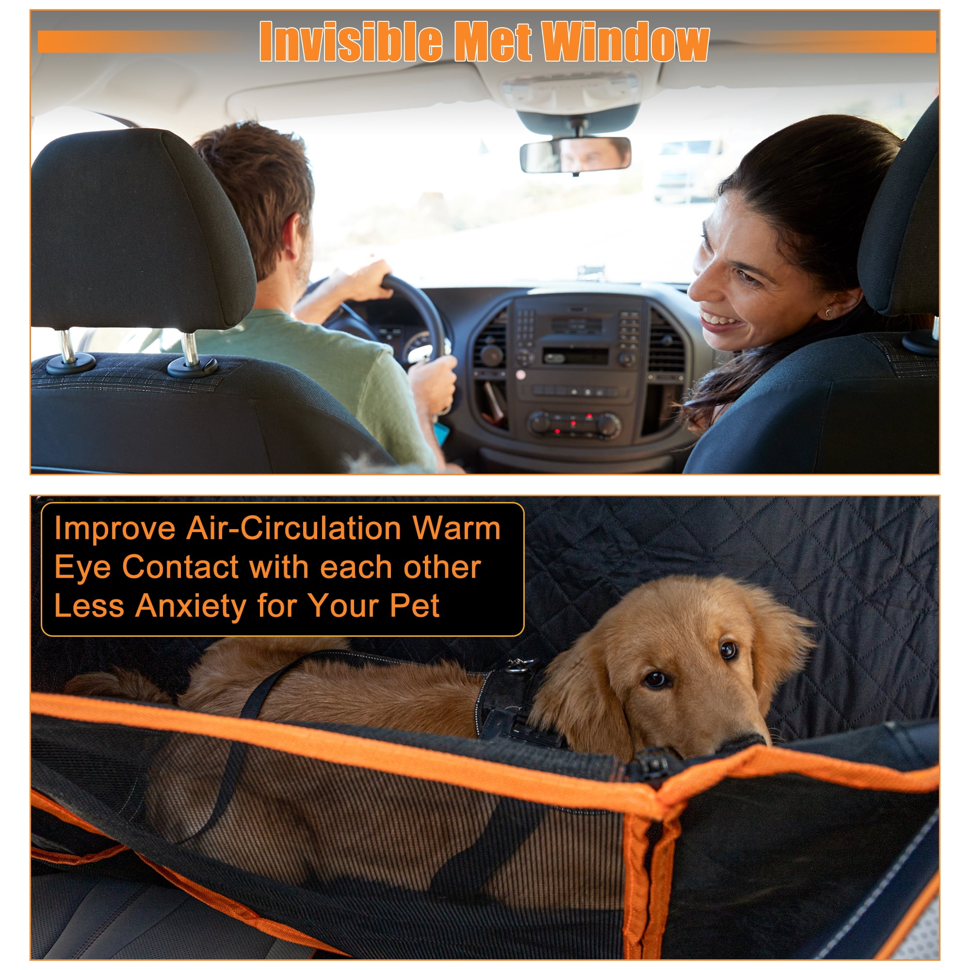 Unique Bargains Dog Car Seat Cover Waterproof Hammock Protector for Pets