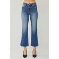 thumbnail image 4 of Risen Jeans - High Rise Cropped Bootcut Jeans with Side Slit Detail (27" Inseam) - RDP5618, 4 of 10