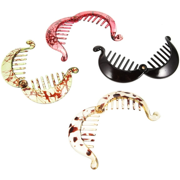 BESTOYARD Thick Hair Banana Clip Hair Clips Women Styling for Yoga 4Pcs