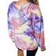 thumbnail image 2 of Sudadera con capucha estampada teñida Suéter con capucha casual de mujer Sudadera con capucha de manga larga Top sidaley AP000139-23B, 2 of 7