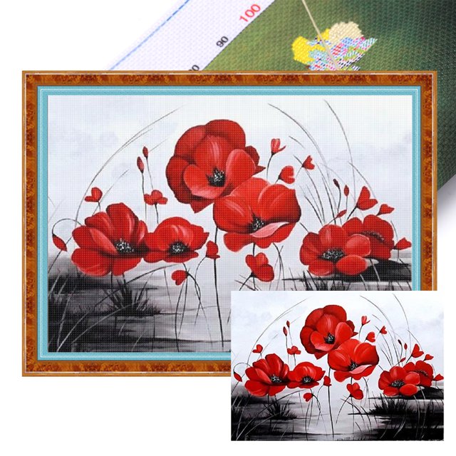 Hilo Algodón Ecológico Bordado Arte Punto Cruz Con 11CT 40x30cm