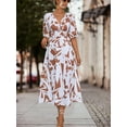 thumbnail image 2 of Women's V-neck Puff Sleeve Dress, 2 of 5