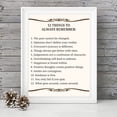 thumbnail image 3 of EIMELI "12 Things To Always Remember"- Inspirational Wall Art- 8 x 10" Print Wall Decor-Ready to Frame. Modern Typographic Print for Home-Office-School Decor, Great Positive Thinking Reminders, 3 of 5