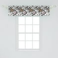thumbnail image 2 of Ambesonne Butterfly Window Valance, Summer Season Animal, 42" x 12", Pale Pink Orange Black, 2 of 3