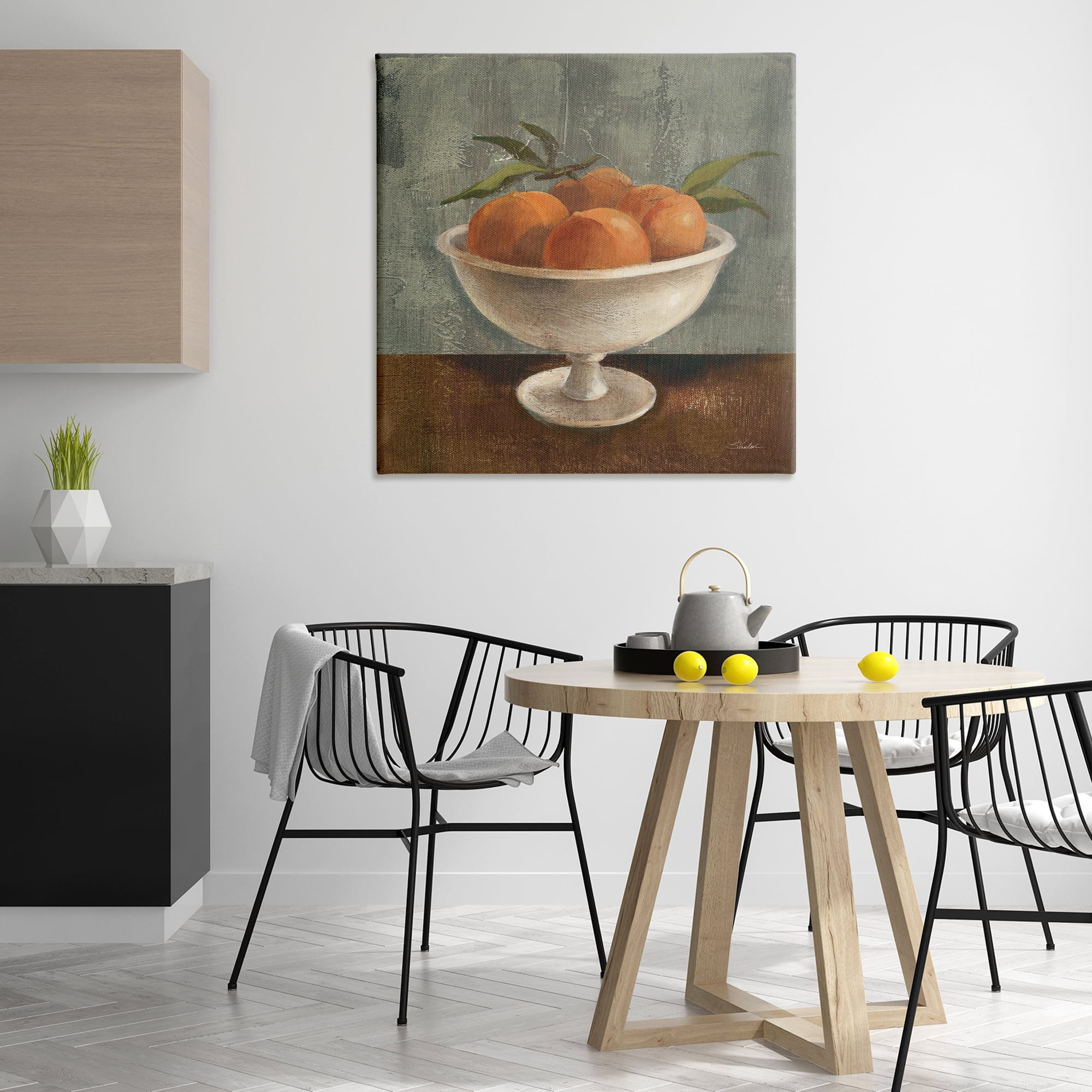 Stupell Industries Peaches Still Life Food & Beverage Painting Wrapped Canvas Art Print Wall Art, 36 x 36