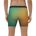 thumbnail image 4 of Picia Orange To Teal Gradient Pattern Men's Athletic Long Leg Briefs , Performance Stretch Underwear，Moisture-Wicking, 4 of 7