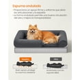 thumbnail image 5 of Cama Ortopédica para Perros, Sofá, Cama para Mascotas, Funda Extraíble y Lavable, 76 x 51 x 18 cm, Gris Oscuro, 5 of 5