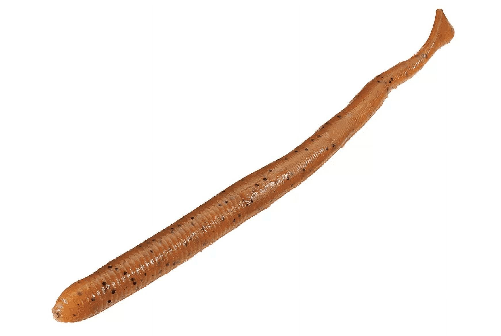 Gulp! Nightcrawler Soft Bait 6"  Length, Pumpkin Seed, Per 10 1092968