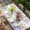 white, variant on Happy Easter Table Cloths for 5 Foot Rectangle Tables, Spring Bunny Colorful Eggs Wooden Grain Patio Waterproof Elastic Fitted Tablecloths, Washable Rectangular Table Cover for Camping