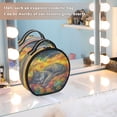 thumbnail image 7 of BZSMCE Makeup Bag Large Travel Cosmetic Bag with Adjustable Dividers Fashion Cosmic Catnap Printed, 7 of 7