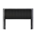thumbnail image 5 of Home Design Lenox Twin Upholstered Wingback Headboard, Soft Corduroy, Gray, Easy to Assemble, 5 of 8