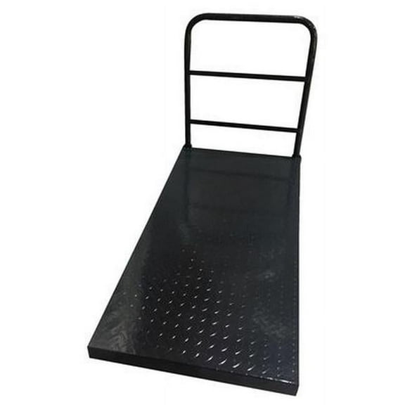 Vestil ECSPT-2754-TP 2000 lbs 27 x 54 in. Steel Tread Plate Platform Truck - Black
