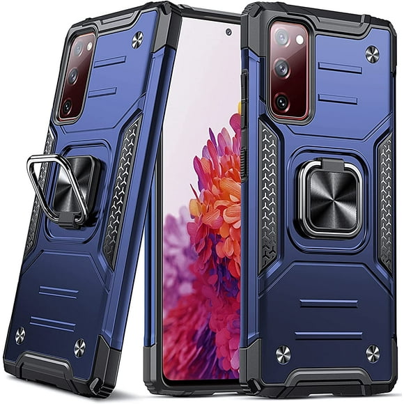 Anqrp Galaxy S20 FE 5G Case, Military Grade Shockproof Protective Phone Case 360° Free Rotatable Metal Kickstand Phone