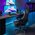 thumbnail image 2 of Homall Gaming Chair Massage Office Chair Computer Racing Chair High Back PU Leather Chair with Footrest, Gray, 2 of 8
