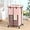 Pink, variant on 150L rolling dirty clothes hamper, removable oxford fabric bag, sturdy metal frame, lockable wheels, spacious design, great for bedroom, laundry room, black