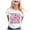 White, variant on Breast Cancer Shirts for Women Breast Cancer Awareness Tshirt Pink Ribbon Graphic Short Sleeve Tee Tops Hot Pink S
