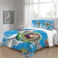 thumbnail image 4 of HOUKIG Buzz Lightyear Housse de Couette Personnages d'Anime Ensemble de Couette 3 Pcs Microfibre Brossée Douce Confortable Réversible Ensembles de Literie, 4 of 5