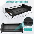 thumbnail image 5 of Under Bed Storage with Wheels, Under Bed Storage Containers, Under the Bed Storage Organizer with Clear Lids - Rolling Drawers & Bins for Clothes,Shoes,Toys, 2-Pack (Black), 5 of 8